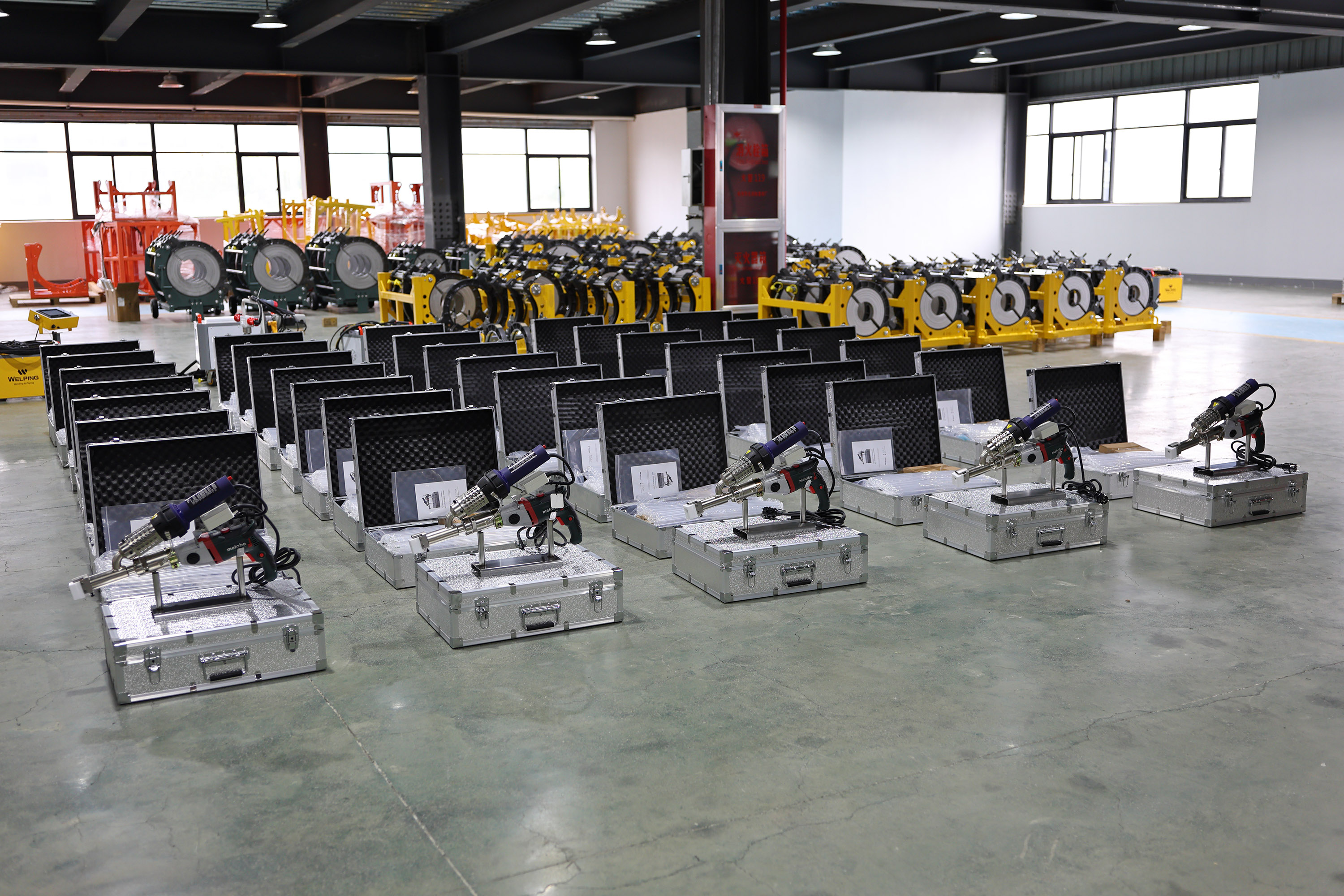 Precision in Every Detail — 50 Units of WP40H Extrusion Welders Ready for Global Shipment