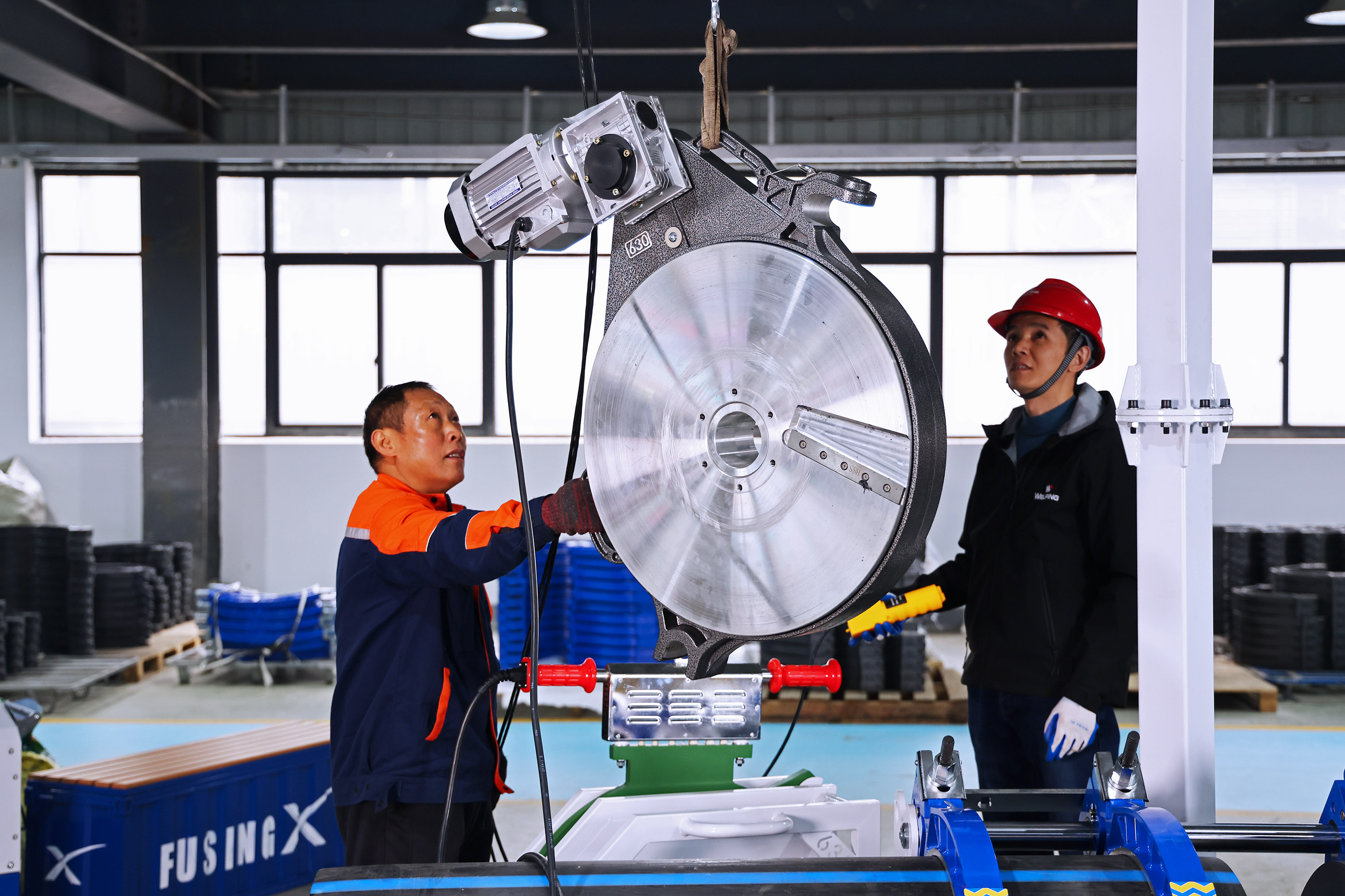 FX630 Butt Fusion Welding Test on Large-Diameter PE Pipe｜Welping Factory Field Record