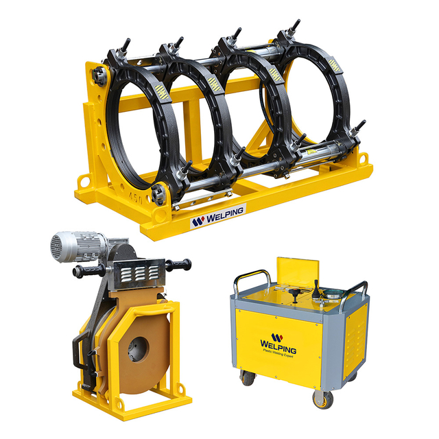 field operation 450mm hot melt hydraulic butt welding machine