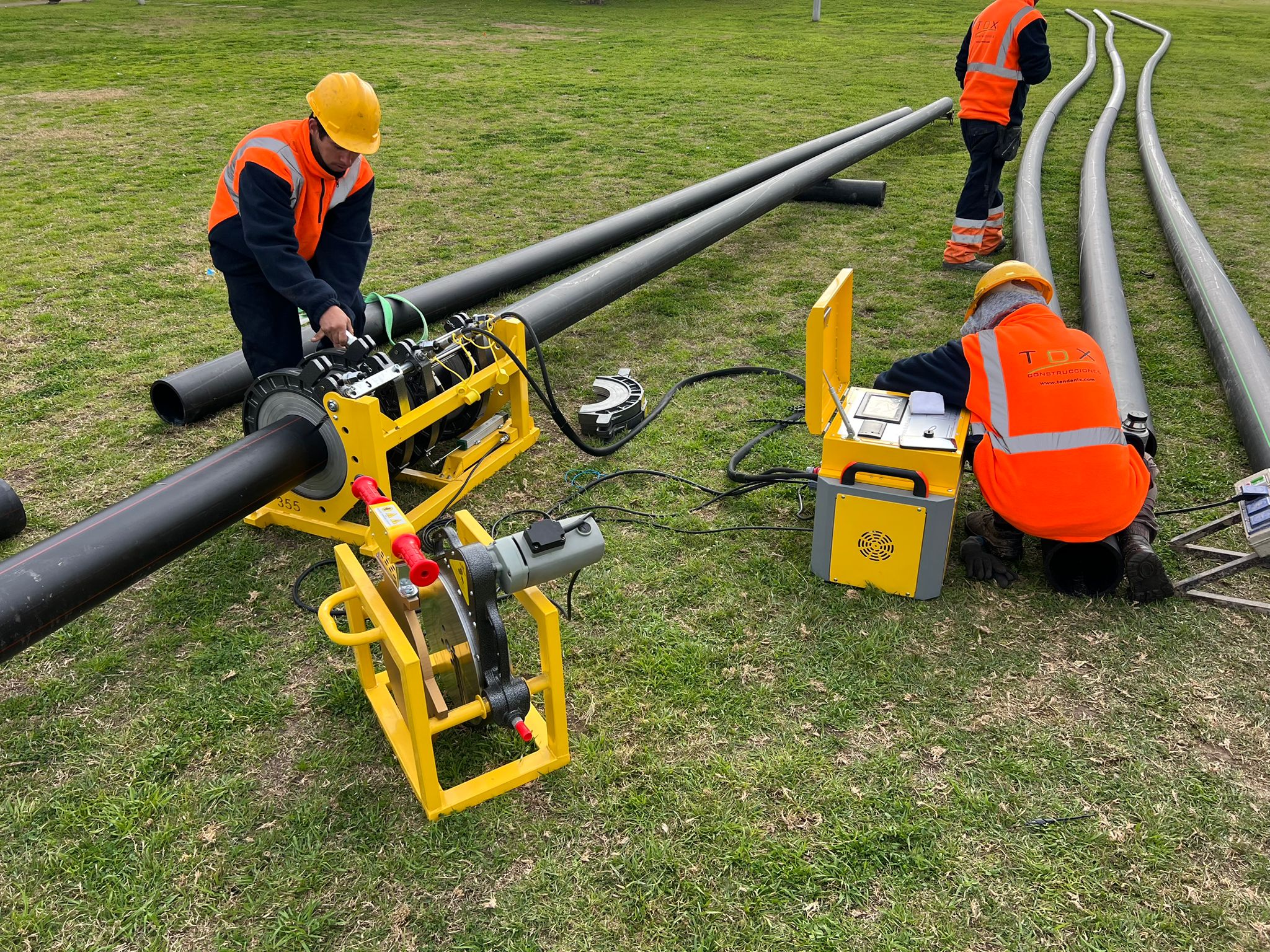 Uruguay Field Use of the Welping WP355Q Full-Automatic Butt Fusion Machine