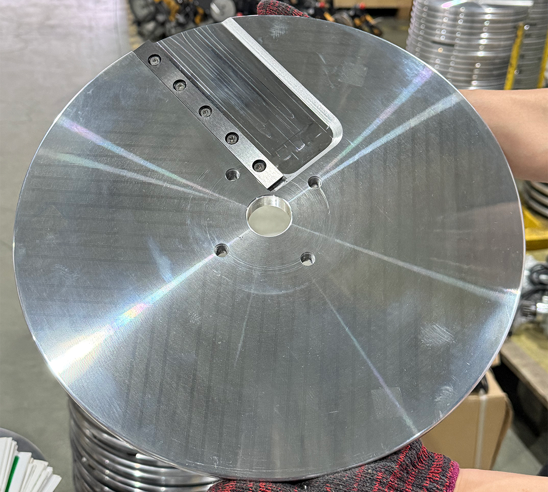 Precision in Every Detail — Manual Inspection of Facer Blades Before Assembly